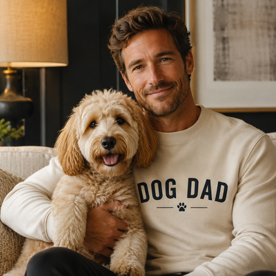 Dog dad and his furry friend, Mr Anderson Dog Dad Collection