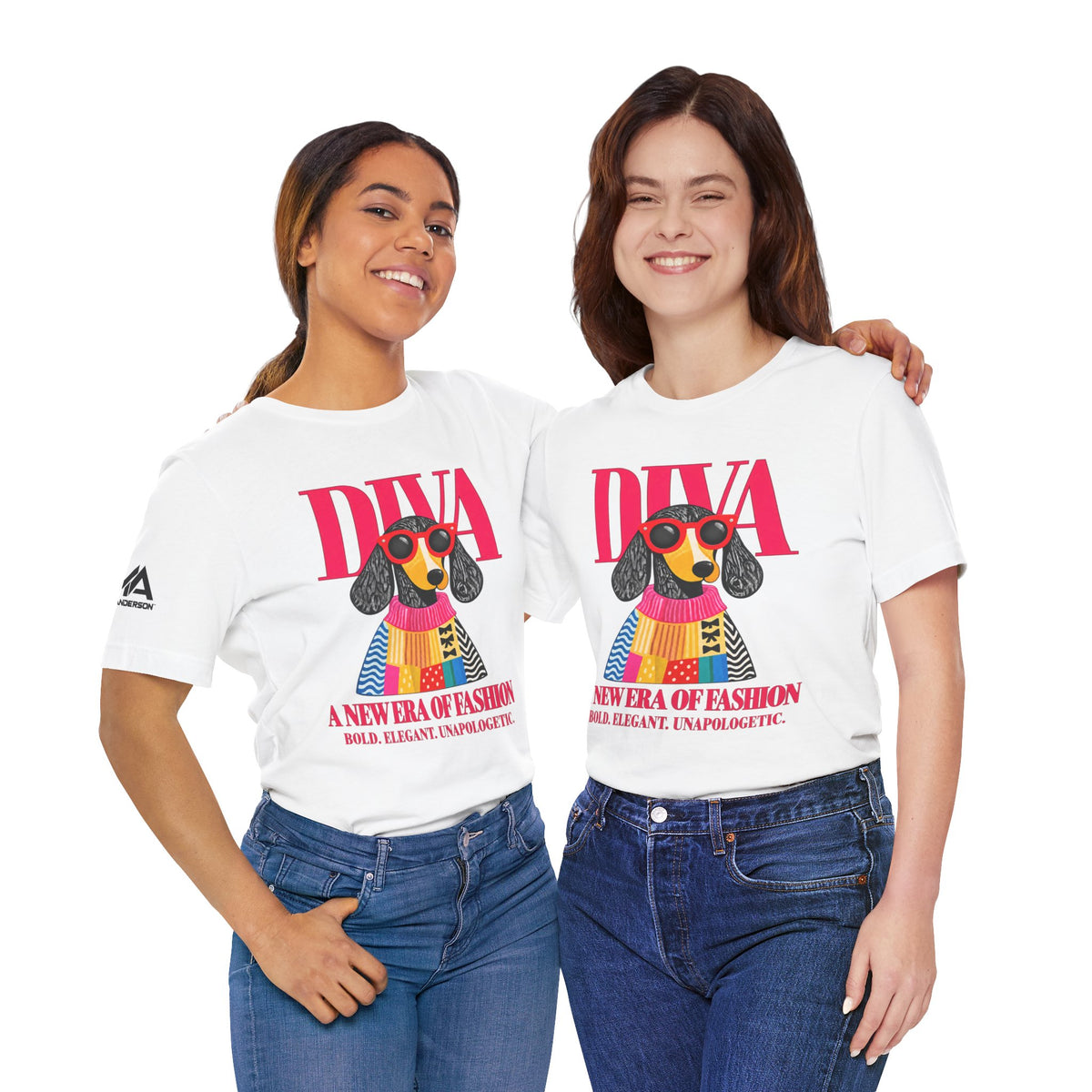 MR ANDERSON™ Women’s Pink Diva Dog — Premier A3 Tee