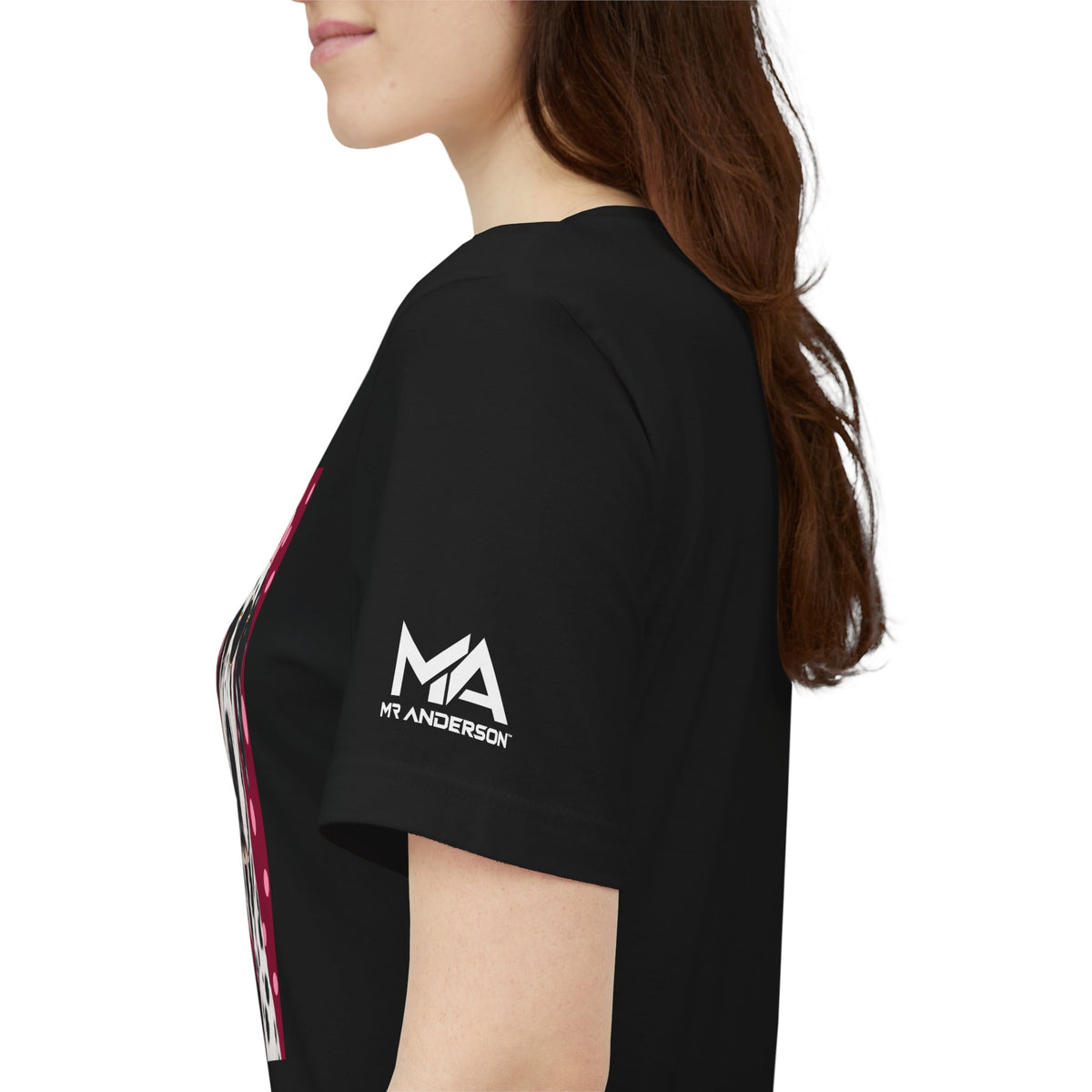 MR ANDERSON™ Women’s Pink Beret Dalmatian — Premier A3 Tee