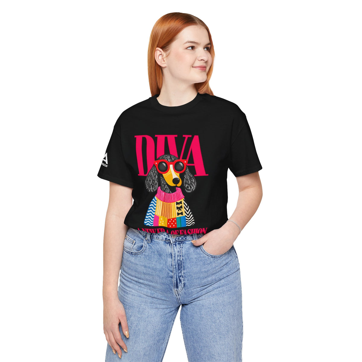 MR ANDERSON™ Women’s Pink Diva Dog — Premier A3 Tee