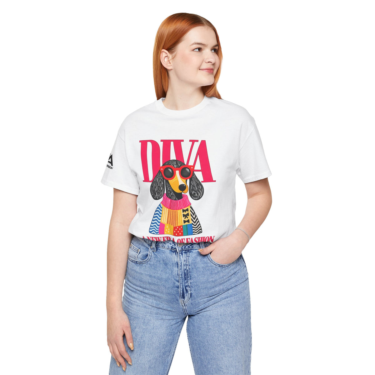 MR ANDERSON™ Women’s Pink Diva Dog — Premier A3 Tee